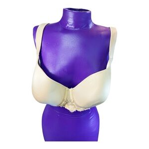 Ambrielle Lightly Lined Balconette Women's Beige Bra 42C